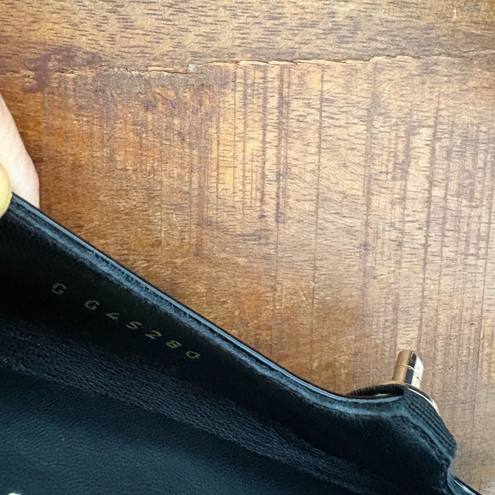 CHANEL Black Patent Mary Jane Flats with Gold CC Accent - Picture 5 of 11